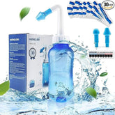 Neti Pot for Sinus Cleaning | BPA-Free Nose Wash Cleaner for Adults & Kids